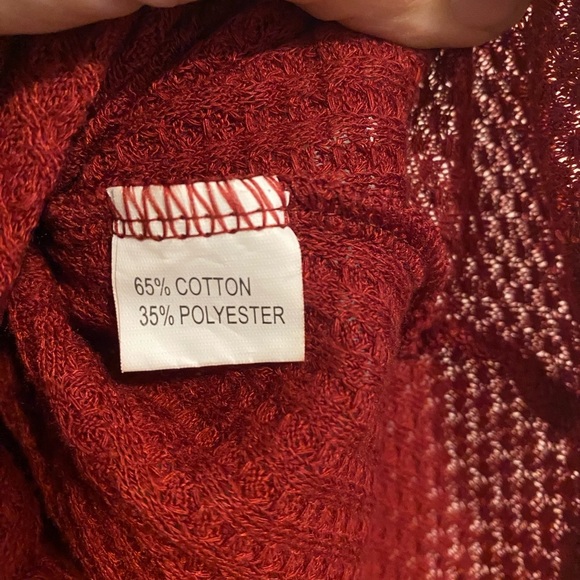 Long sleeve front tie top - Picture 2 of 7